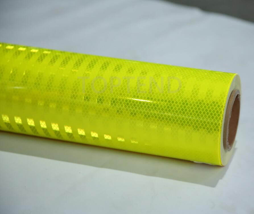 Diamond grade Fluorescent Yellow Green Reflective Sheeting vinyl (close to 3M 4083 reflective film) wholesale factory manufacturer in china
