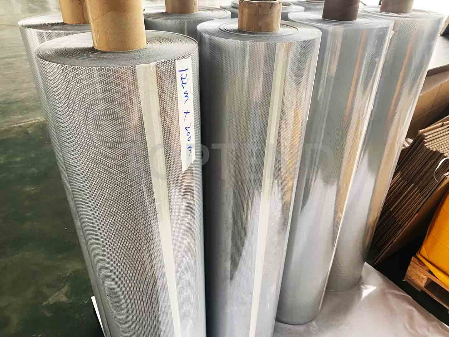 high intensity grade reflective sheeting film white color vinyl