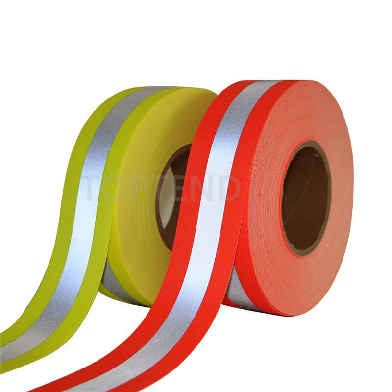 reflective triple trim for turnout gear, fluorescent lime yellow and orange red firefighter reflective tape china top manufacturer supplier